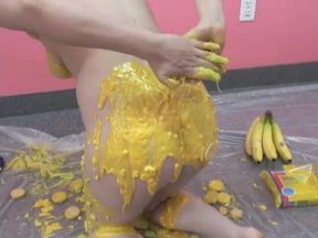 Kinky Danni's covered in yellow cream