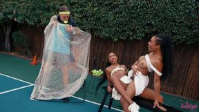 Lewd black muff munchers breathtaking porn movie