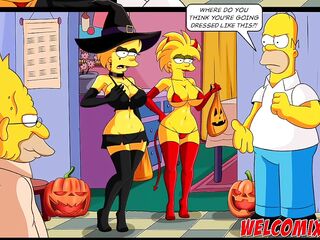 Halloween night with sex - The Simptoons