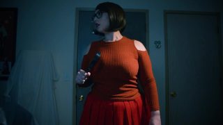 Video nhại theo góc nhìn của BBW mông to Velma cosplay slut bị địt hậu môn