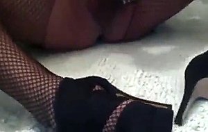 Sexy pantyhose and heels