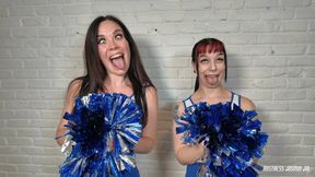 Cheerleader Gooning Queens Cross Eyes & Beg for Your Cum: Pump It Up, Jerk Junkie!