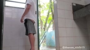 I Was Caught Flashing Myself in a Public Bathroom After Secretly Sucking off a Friend.