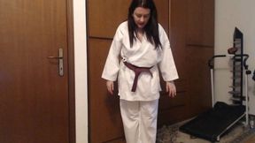 Martial arts training kimono and lots of sweat 720HD