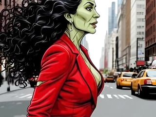 Slutty Brawny MILF Female-master Fucks in the Car