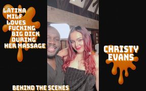 Semaj Media Behind the Scenes! Latina Christy Evans Comes for a Massage!!