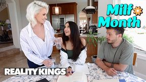 Apollo Joins His Step Mom and GF for a Steamy Threesome