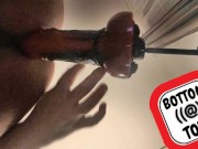 FAAK DRAGON DILDO on my FUCK MACHINE (Bottomtoys : Links bio)