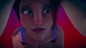 megara sucks cock - cartoon parody