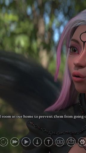 The Seven Realms 65 - Atlas Fucks Kagome From Behind After Handjob