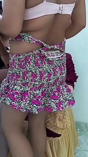 Foursome Fucked,three Femele Friends Called in an Electrician and Had a Group Sex Session Together