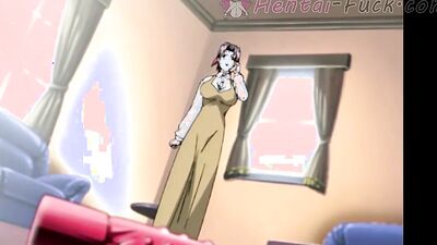 Watch this anime cutie get off on playing with her wet pussy and get naughty with stepson in full-bosomed action