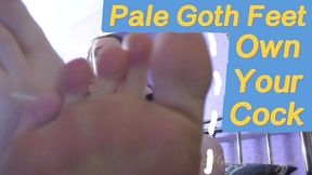 Pale Goth Feet Own Your Cock