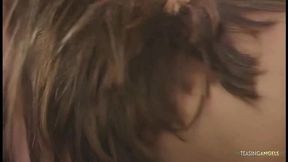 Lucky guy pleasures Gauge with outdoor anal