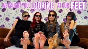 MCD - WE CAUGHT YOU LOOKING AT OUR FEET - Mobile version - with Multi Domme foot teasing