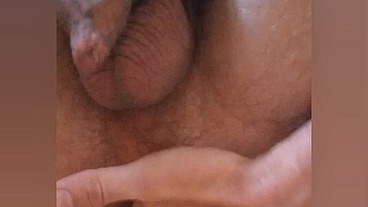 I pulled the strap-on onto my finger and came from very deep penetration