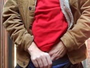 Ginger smoking and feeling playful at work