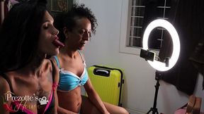 sabrina e debora santos fazendo camera muitas chupadas para voce.