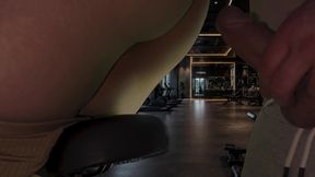 Rough sex with a stranger in the Gym and he came 2 Times.