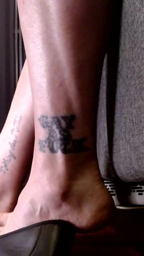 Ankle Cross Ballet Flats Dip Dangle Play