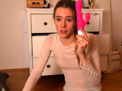 Small titted brunette amateur anal nailed at home