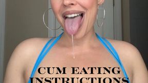 Oiled Up Huge Tits JOI Cum Eating Instructions