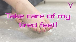 POV BBW Feet Worship – fix My tired, destroyed feet
