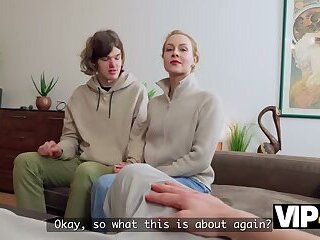 VIP4K. A Shy Blonde from the street acts like a real Slut and a Cheater