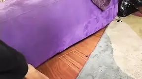 Two brunette lesbians licking and fisting their pussy