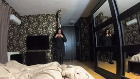 Milfy MILFy calls all, '69, DP'd, cums on black leather