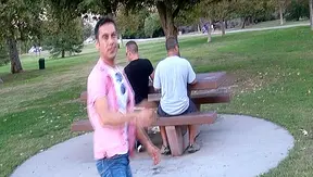 Thrill: Mystery Stud Jerks Off in Park Shadows – Raw Gay Fetish