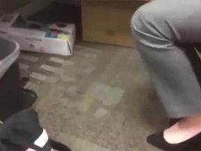 MA shoeplay dangling and barefoot 8/9