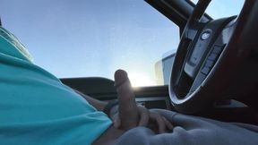 Jacking off in my truck