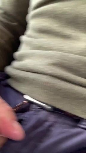 Jerking-off on the Train, Thick Cum