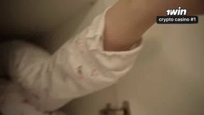 Stepsis gets down with doggystyle POV, her perfect body sways while he pumps her total of cum.