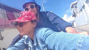 mall date ends in intense anal: busty gf takes it hard in missionary on chair