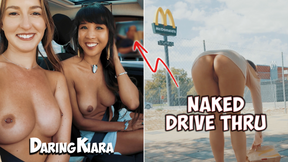 Emma Dared Me for Naked and Risky Public McDonalds Drive Through