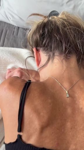 Filming a Masturbation Scene I Ask the Videographer to Fuck Me in the Ass