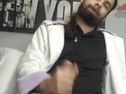 Pajote en pijama con cockring