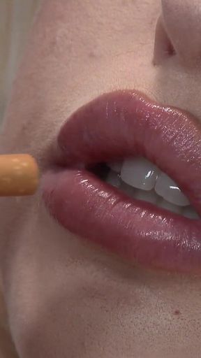 Sexy Pornstar Chloe Cherry Enjoys a Holiday Smoke