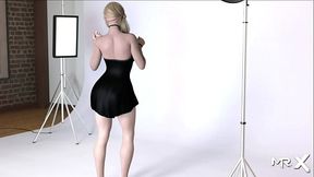 DusklightManor - Takes out her cock while she changes clothes E1 #10