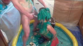 Cake sitting, pies and messy sucking and fucking