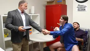 Hot Office Temptation: New Guy Teases Jack Hunter Keith Foxxx – Steamy Gay Encounter with