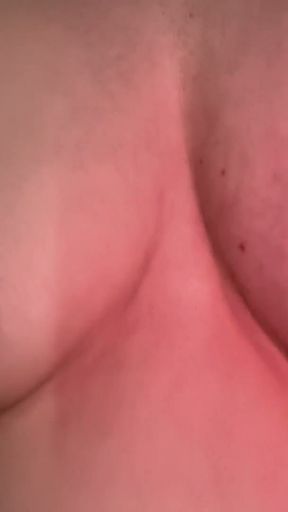 Slow Motion Bouncing my Huge Tits Fat Chubby Guy   Clip 1
