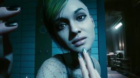 Cyberpunk 2077 - Lesbian FULL Sex with Judy Alvarez, XMod Game