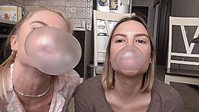 Big bubbles Blondie and Milora! MP4