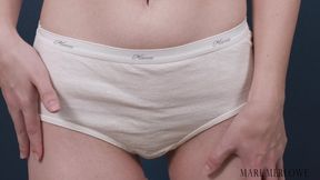 Panty Fetish White Cotton Granny Panties WMV