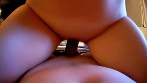 Hot blonde with creepy ass lamp gets an anal creampie