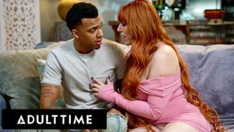 Redhead MILF Lauren Phillips rewards stepson Lawson with interracial pleasure