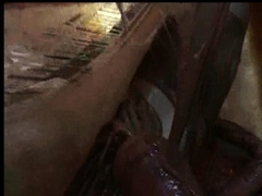 Asian Trapped Inside a Tentacled Monster!